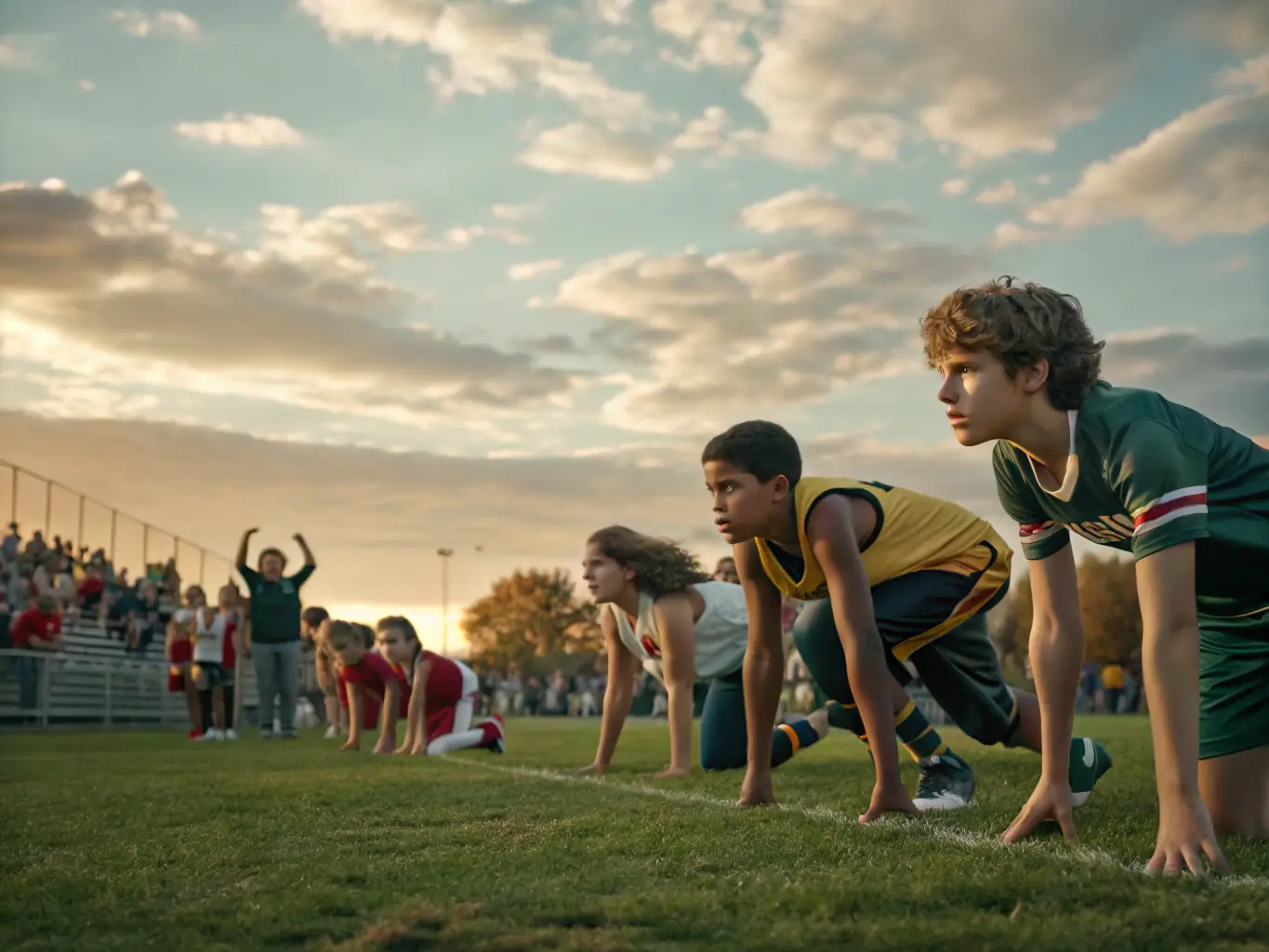 An action shot of a recreational event with participants laughing and engaging in a friendly competition, highlighting the fun and social aspects of FLASH'BALL SPORT.